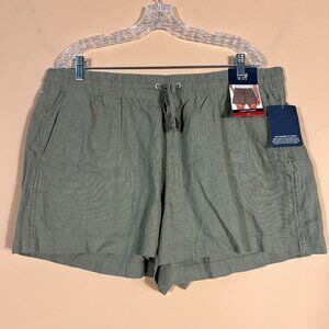 Gap Linen Blend Vetiver Color Shorts NWT